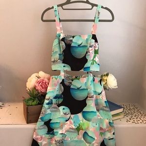 Top shop midi cutout dress